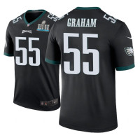 Men Philadelphia Eagles #55 Brandon Graham Black Nike legend color rush Jersey