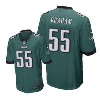 Men Philadelphia Eagles #55 Green Brandon Graham Nike Game Jersey