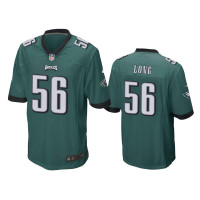 Men Philadelphia Eagles #56 Green Chris Long Nike Game Jersey