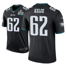 Men Philadelphia Eagles #62 Jason Kelce Black Nike legend color rush Jersey