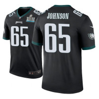 Men Philadelphia Eagles #65 Lane Johnson Black Nike legend color rush Jersey