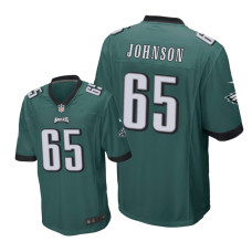 Men Philadelphia Eagles #65 Green Lane Johnson Nike Game Jersey