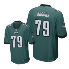 Men Philadelphia Eagles #79 Green Brandon Brooks Nike Game Jersey