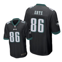 Men Philadelphia Eagles #86 Black Zach Ertz Nike Game Jersey