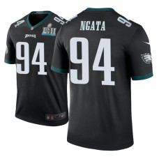 Men Philadelphia Eagles #94 Haloti Ngata Black Nike legend color rush Jersey