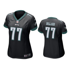 Men Philadelphia Eagles #77 Andre Dillard Black NFL Draft Game Jersey