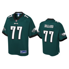 Men Philadelphia Eagles #77 Andre Dillard Green Pro Line Jersey