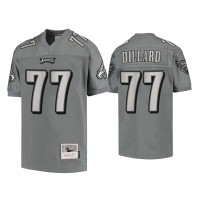 Men Philadelphia Eagles #77 Andre Dillard Charcoal 2004 Metal Replica Jersey