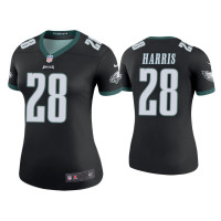 Women Philadelphia Eagles #28 Color Rush Legend Anthony Harris Black Jersey