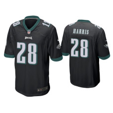 Men Philadelphia Eagles #28 Anthony Harris Black Game Jersey