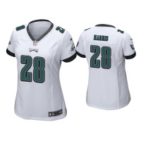 Women Philadelphia Eagles #28 Anthony Harris White Game Jersey