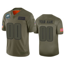 Men Philadelphia Eagles #00 Custom Camo 2019 Salute to Service Limited Jersey