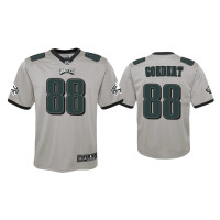 Youth Philadelphia Eagles #88 Dallas Goedert Silver Inverted Game Jersey