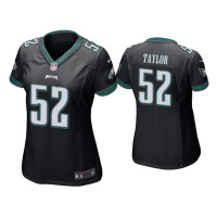 Women Philadelphia Eagles #52 Davion Taylor Black Game Jersey