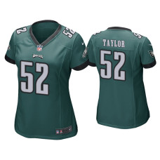 Women Philadelphia Eagles #52 Davion Taylor Green Game Jersey