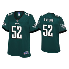 Women Philadelphia Eagles #52 Davion Taylor Green Pro Line Jersey