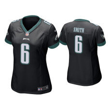 Women Philadelphia Eagles #6 DeVonta Smith Black Game Jersey