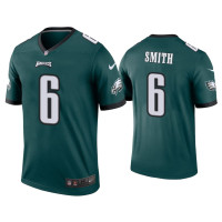 Men Philadelphia Eagles #6 DeVonta Smith Green Legend Jersey