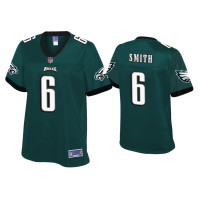 Women Philadelphia Eagles #6 DeVonta Smith Green Pro Line Jersey