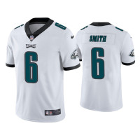 Men Philadelphia Eagles #6 DeVonta Smith White 2021 NFL Draft Vapor Limited Jersey