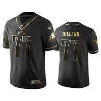 Men Philadelphia Eagles #77 2019 Golden Edition Vapor Limited Andre Dillard Black Jersey