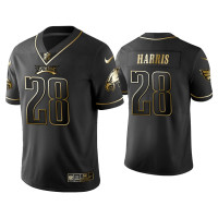 Men Philadelphia Eagles #28 Golden Edition Vapor Limited Anthony Harris Black Jersey