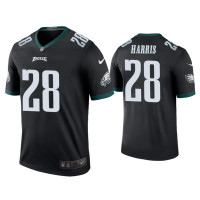 Men Philadelphia Eagles #28 Color Rush Legend Anthony Harris Black Jersey