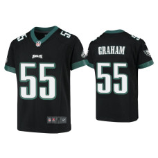 Youth Philadelphia Eagles #55 Brandon Graham Black Game Jersey