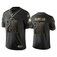 Men Philadelphia Eagles #20 2019 Golden Edition Vapor Untouchable Limited Brian Dawkins Black Jersey's