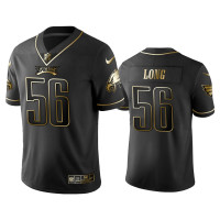 Men Philadelphia Eagles #56 2019 Golden Edition Vapor Untouchable Limited Chris Long Black Jersey's