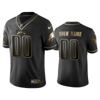 Men Philadelphia Eagles #00 2019 Golden Edition Vapor Untouchable Limited Custom Black Jersey's