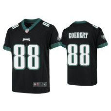 Youth Philadelphia Eagles #88 Dallas Goedert Black Game Jersey