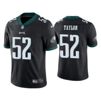 Men Philadelphia Eagles #52 Davion Taylor Vapor Limited Black Jersey