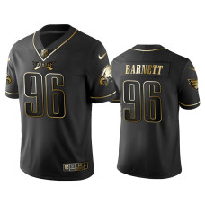 Men Philadelphia Eagles #96 2019 Golden Edition Vapor Untouchable Limited Derek Barnett Black Jersey's