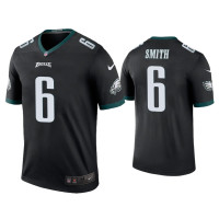 Men Philadelphia Eagles #6 Color Rush Legend DeVonta Smith Black Jersey