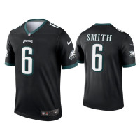 Men Philadelphia Eagles #6 DeVonta Smith Black Legend Jersey