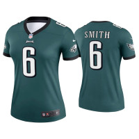 Women Philadelphia Eagles #6 DeVonta Smith Midnight Green Legend Jersey