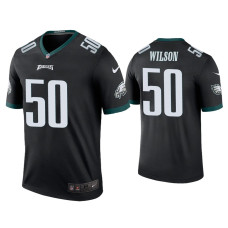 Men Philadelphia Eagles #50 Color Rush Legend Eric Wilson Black Jersey