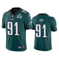 Men Philadelphia Eagles #91 Nike Fletcher Cox Men Green Color Rush Limited Jersey