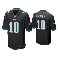 Men Philadelphia Eagles #10 Gardner Minshew II Black Game Jersey