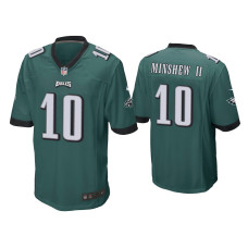 Men Philadelphia Eagles #10 Gardner Minshew II Green Game Jersey