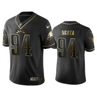 Men Philadelphia Eagles #94 2019 Golden Edition Vapor Untouchable Limited Haloti Ngata Black Jersey's