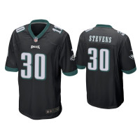 Men Philadelphia Eagles #30 JaCoby Stevens Black Game Jersey