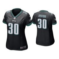 Women Philadelphia Eagles #30 JaCoby Stevens Black Game Jersey