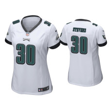 Women Philadelphia Eagles #30 JaCoby Stevens White Game Jersey