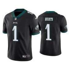 Men Philadelphia Eagles #1 Jalen Hurts Vapor Limited Black Jersey