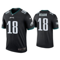 Men Philadelphia Eagles #18 Color Rush Legend Jalen Reagor Black Jersey