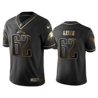 Men Philadelphia Eagles #62 2019 Golden Edition Vapor Untouchable Limited Jason Kelce Black Jersey's