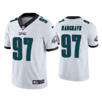 Men Philadelphia Eagles #97 Javon Hargrave Vapor Limited White Jersey