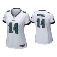 Women Philadelphia Eagles #14 Kenneth Gainwell White Game Jersey